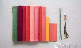 皱纹纸有什么用途 皱纹纸花的折法